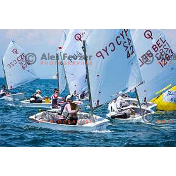 sailing competition at 2025 Optimist World Championship in Portoroz, Slovenia on July 3, 2025