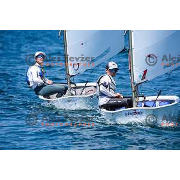 sailing competition at 2025 Optimist World Championship in Portoroz, Slovenia on July 3, 2025
