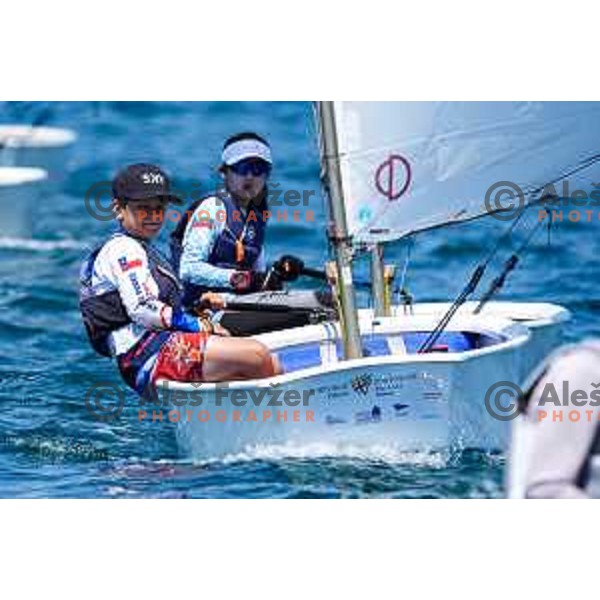 sailing competition at 2025 Optimist World Championship in Portoroz, Slovenia on July 3, 2025