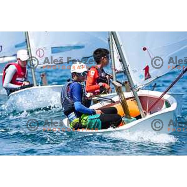 sailing competition at 2025 Optimist World Championship in Portoroz, Slovenia on July 3, 2025