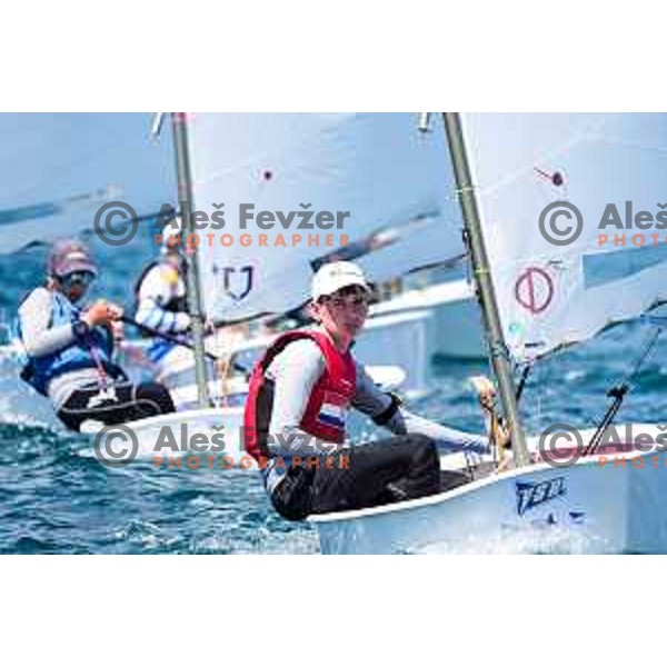 sailing competition at 2025 Optimist World Championship in Portoroz, Slovenia on July 3, 2025