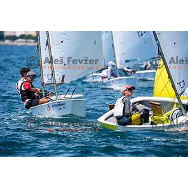 sailing competition at 2025 Optimist World Championship in Portoroz, Slovenia on July 3, 2025