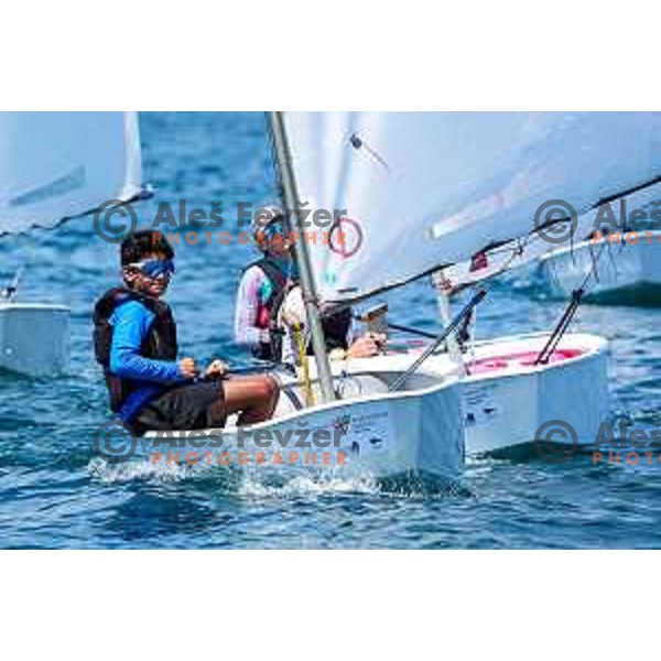 sailing competition at 2025 Optimist World Championship in Portoroz, Slovenia on July 3, 2025