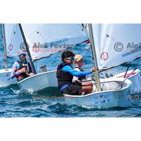 sailing competition at 2025 Optimist World Championship in Portoroz, Slovenia on July 3, 2025