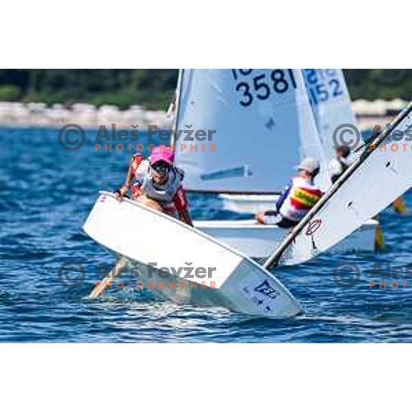 sailing competition at 2025 Optimist World Championship in Portoroz, Slovenia on July 3, 2025