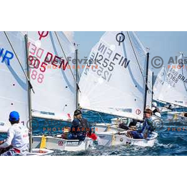 sailing competition at 2025 Optimist World Championship in Portoroz, Slovenia on July 3, 2025