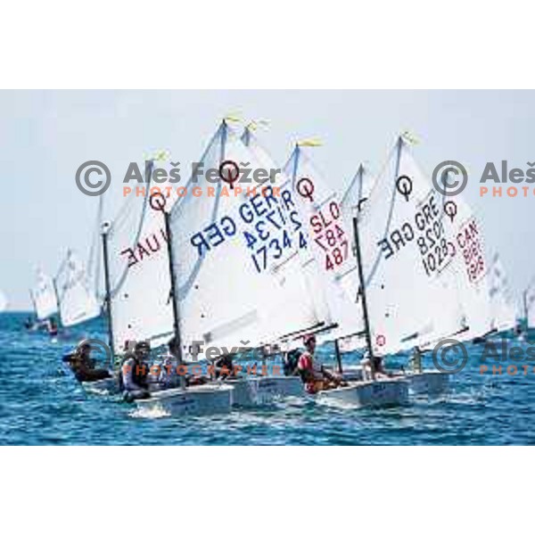 sailing competition at 2025 Optimist World Championship in Portoroz, Slovenia on July 3, 2025