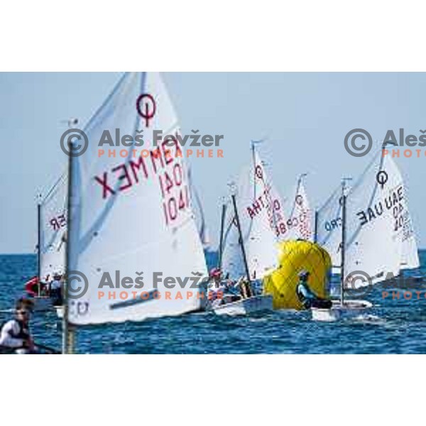 sailing competition at 2025 Optimist World Championship in Portoroz, Slovenia on July 3, 2025