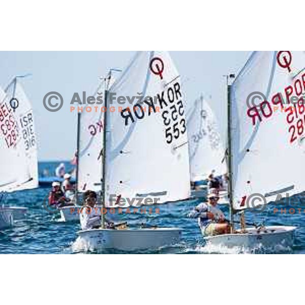 sailing competition at 2025 Optimist World Championship in Portoroz, Slovenia on July 3, 2025
