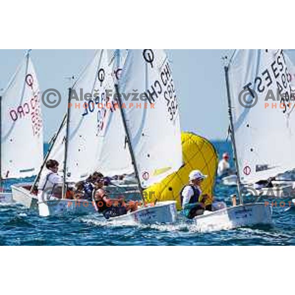 sailing competition at 2025 Optimist World Championship in Portoroz, Slovenia on July 3, 2025