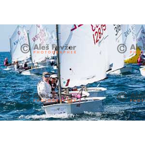 sailing competition at 2025 Optimist World Championship in Portoroz, Slovenia on July 3, 2025