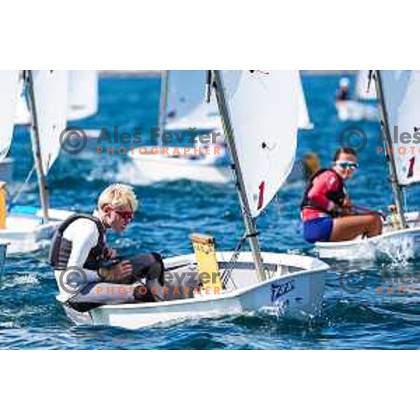 sailing competition at 2025 Optimist World Championship in Portoroz, Slovenia on July 3, 2025