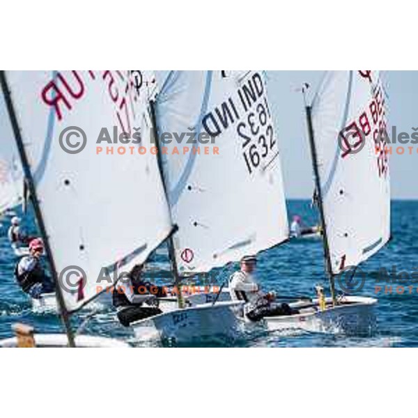 sailing competition at 2025 Optimist World Championship in Portoroz, Slovenia on July 3, 2025