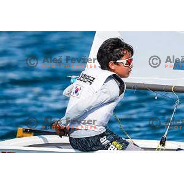 sailing competition at 2025 Optimist World Championship in Portoroz, Slovenia on July 3, 2025