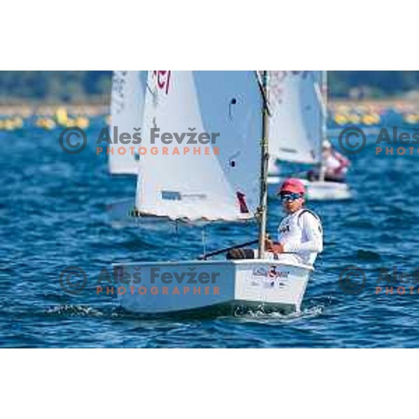 sailing competition at 2025 Optimist World Championship in Portoroz, Slovenia on July 3, 2025