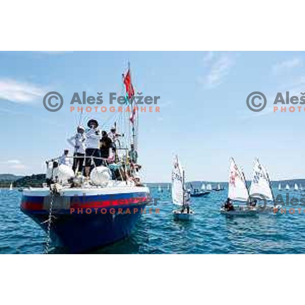 sailing competition at 2025 Optimist World Championship in Portoroz, Slovenia on July 3, 2025