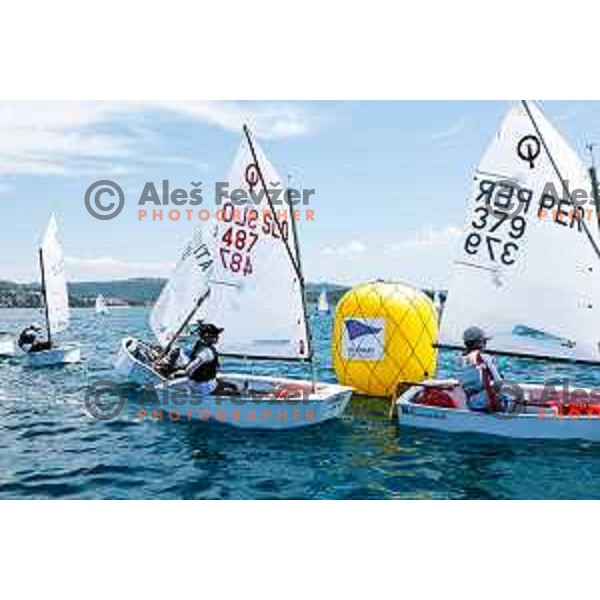 sailing competition at 2025 Optimist World Championship in Portoroz, Slovenia on July 3, 2025