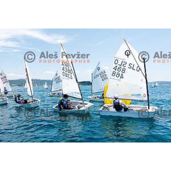 sailing competition at 2025 Optimist World Championship in Portoroz, Slovenia on July 3, 2025