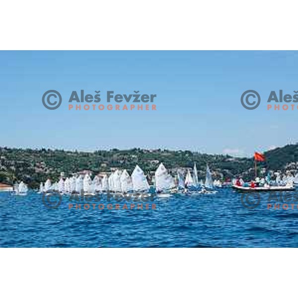 sailing competition at 2025 Optimist World Championship in Portoroz, Slovenia on July 3, 2025