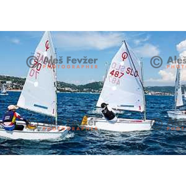 sailing competition at 2025 Optimist World Championship in Portoroz, Slovenia on July 3, 2025