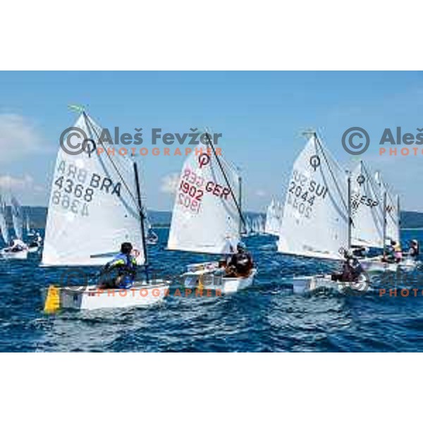 sailing competition at 2025 Optimist World Championship in Portoroz, Slovenia on July 3, 2025