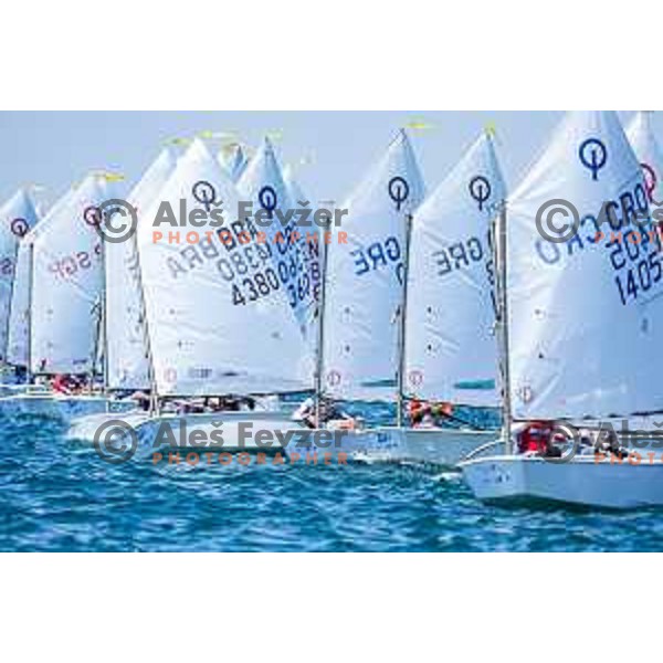 sailing competition at 2025 Optimist World Championship in Portoroz, Slovenia on July 4, 2025