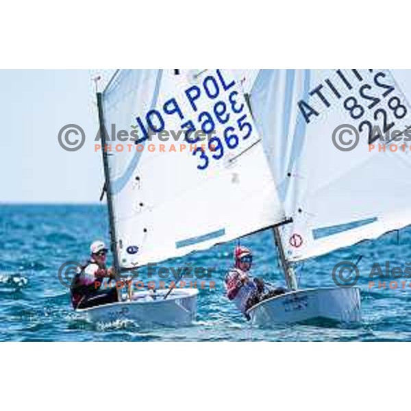 sailing competition at 2025 Optimist World Championship in Portoroz, Slovenia on July 4, 2025