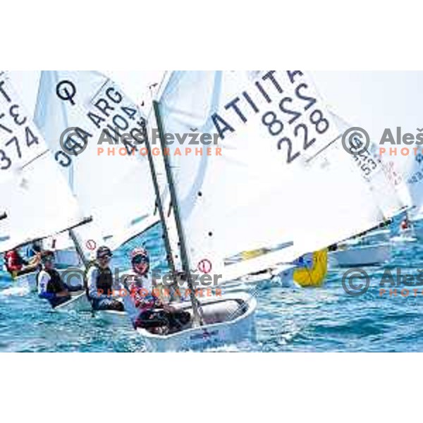 sailing competition at 2025 Optimist World Championship in Portoroz, Slovenia on July 4, 2025