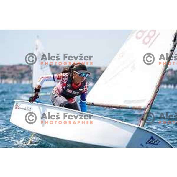 Final day of sailing competition at 2025 Optimist World Championship in Portoroz, Slovenia on July e, 2025