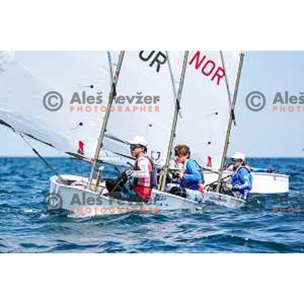 Final day of sailing competition at 2025 Optimist World Championship in Portoroz, Slovenia on July e, 2025