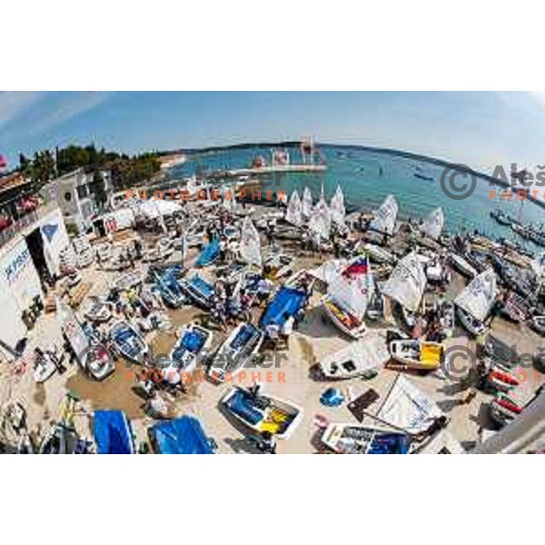 Final day of sailing competition at 2025 Optimist World Championship in Portoroz, Slovenia on July e, 2025