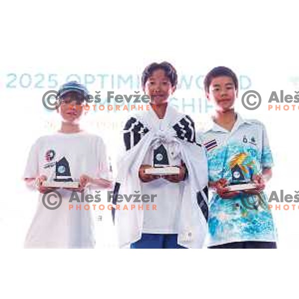 Prize giving ceremony at 2025 Optimist World Championship in Portoroz, Slovenia on July 5, 2025