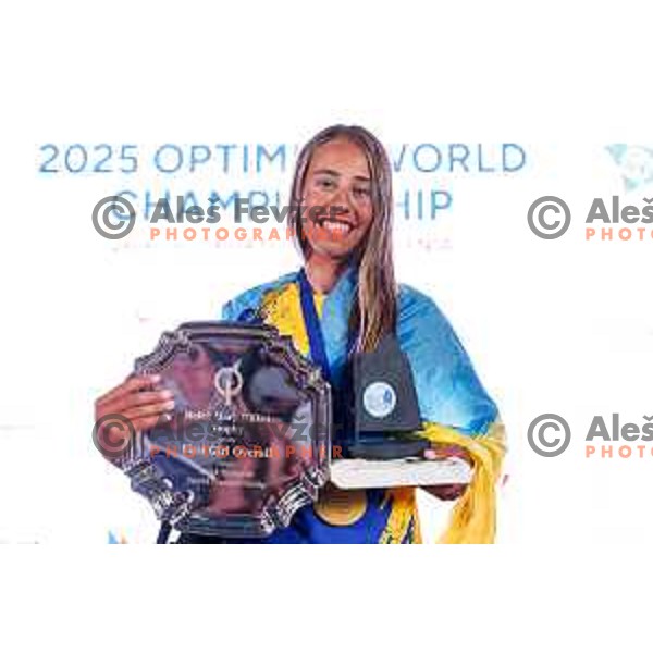 Prize giving ceremony at 2025 Optimist World Championship in Portoroz, Slovenia on July 5, 2025