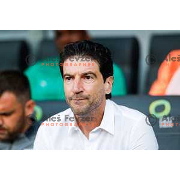 Jorge Simao, head coach of Olimpija during UEFA Champions League 2025/2026 first qualifying round match between Olimpija Ljubljana and Kairat Almaty in SRC Stozice, Ljubljana, Slovenia on July 8, 2025