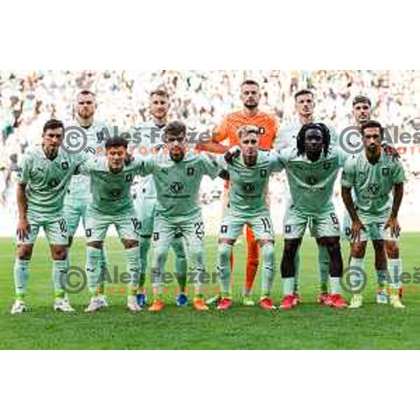  of Olimpija during UEFA Champions League 2025/2026 first qualifying round match between Olimpija Ljubljana and Kairat Almaty in SRC Stozice, Ljubljana, Slovenia on July 8, 2025