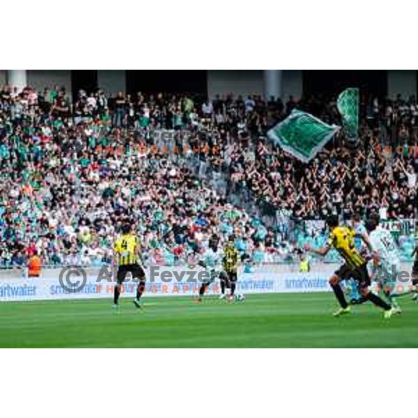  of Olimpija during UEFA Champions League 2025/2026 first qualifying round match between Olimpija Ljubljana and Kairat Almaty in SRC Stozice, Ljubljana, Slovenia on July 8, 2025