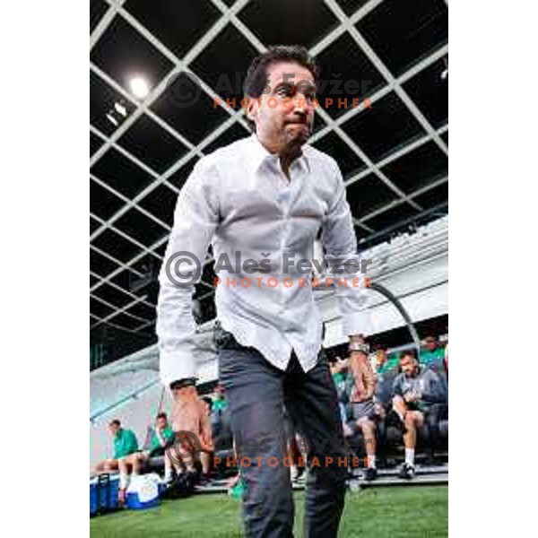 Jorge Simao, head coach of Olimpija during UEFA Champions League 2025/2026 first qualifying round match between Olimpija Ljubljana and Kairat Almaty in SRC Stozice, Ljubljana, Slovenia on July 8, 2025