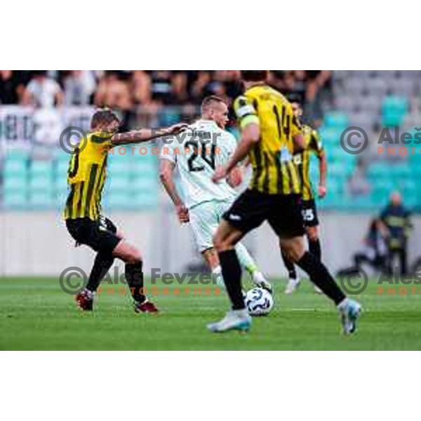 Alex Tamm of Olimpija in action during UEFA Champions League 2025/2026 first qualifying round match between Olimpija Ljubljana and Kairat Almaty in SRC Stozice, Ljubljana, Slovenia on July 8, 2025