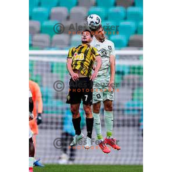  of Olimpija during UEFA Champions League 2025/2026 first qualifying round match between Olimpija Ljubljana and Kairat Almaty in SRC Stozice, Ljubljana, Slovenia on July 8, 2025