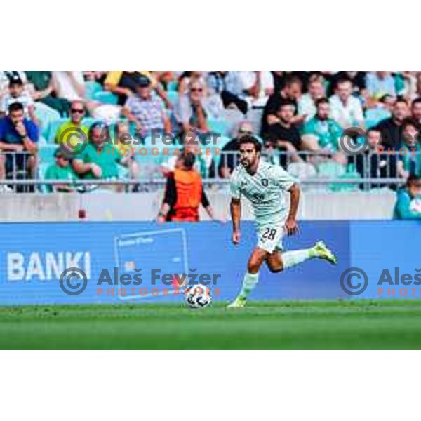  of Olimpija during UEFA Champions League 2025/2026 first qualifying round match between Olimpija Ljubljana and Kairat Almaty in SRC Stozice, Ljubljana, Slovenia on July 8, 2025