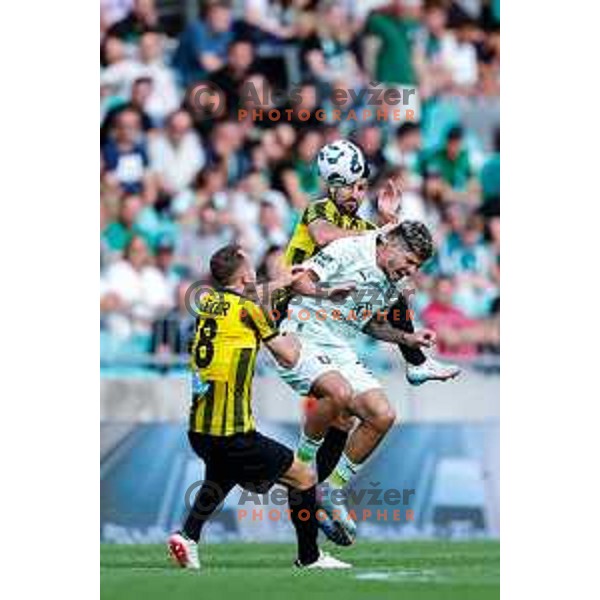 Agustin Doffo of Olimpija in action during UEFA Champions League 2025/2026 first qualifying round match between Olimpija Ljubljana and Kairat Almaty in SRC Stozice, Ljubljana, Slovenia on July 8, 2025