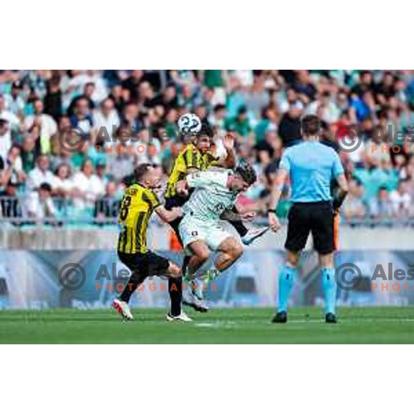 Agustin Doffo of Olimpija in action during UEFA Champions League 2025/2026 first qualifying round match between Olimpija Ljubljana and Kairat Almaty in SRC Stozice, Ljubljana, Slovenia on July 8, 2025