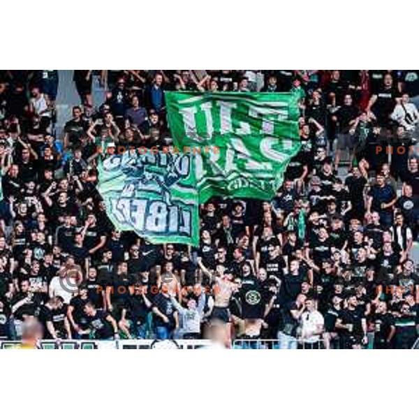  of Olimpija during UEFA Champions League 2025/2026 first qualifying round match between Olimpija Ljubljana and Kairat Almaty in SRC Stozice, Ljubljana, Slovenia on July 8, 2025