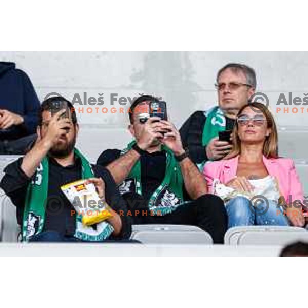  of Olimpija during UEFA Champions League 2025/2026 first qualifying round match between Olimpija Ljubljana and Kairat Almaty in SRC Stozice, Ljubljana, Slovenia on July 8, 2025