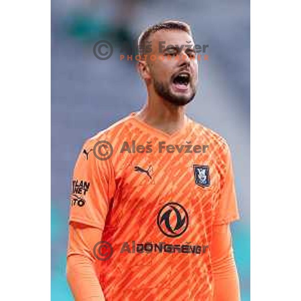  of Olimpija during UEFA Champions League 2025/2026 first qualifying round match between Olimpija Ljubljana and Kairat Almaty in SRC Stozice, Ljubljana, Slovenia on July 8, 2025