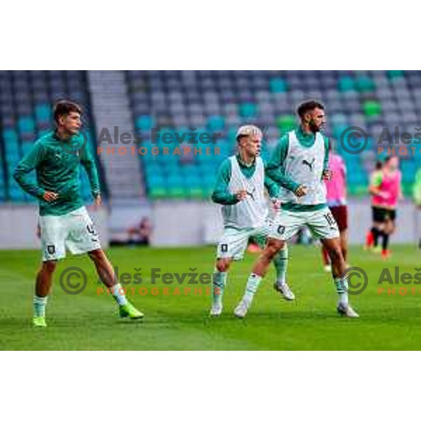 during UEFA Champions League 2025/2026 first qualifying round match between Olimpija Ljubljana and Kairat Almaty in SRC Stozice, Ljubljana, Slovenia on July 8, 2025