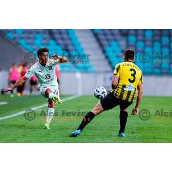 during UEFA Champions League 2025/2026 first qualifying round match between Olimpija Ljubljana and Kairat Almaty in SRC Stozice, Ljubljana, Slovenia on July 8, 2025