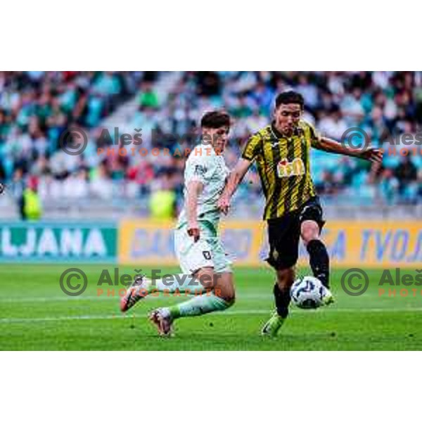 during UEFA Champions League 2025/2026 first qualifying round match between Olimpija Ljubljana and Kairat Almaty in SRC Stozice, Ljubljana, Slovenia on July 8, 2025
