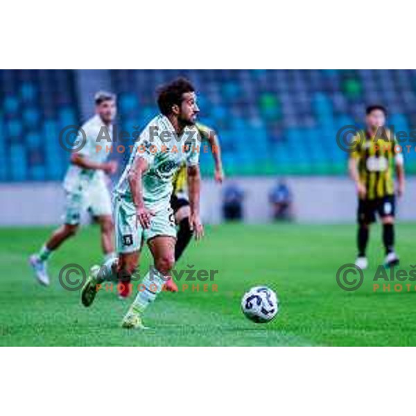 during UEFA Champions League 2025/2026 first qualifying round match between Olimpija Ljubljana and Kairat Almaty in SRC Stozice, Ljubljana, Slovenia on July 8, 2025