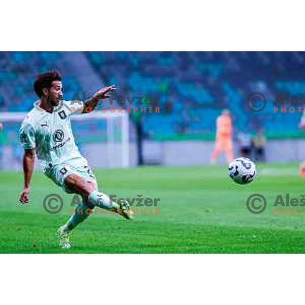 during UEFA Champions League 2025/2026 first qualifying round match between Olimpija Ljubljana and Kairat Almaty in SRC Stozice, Ljubljana, Slovenia on July 8, 2025